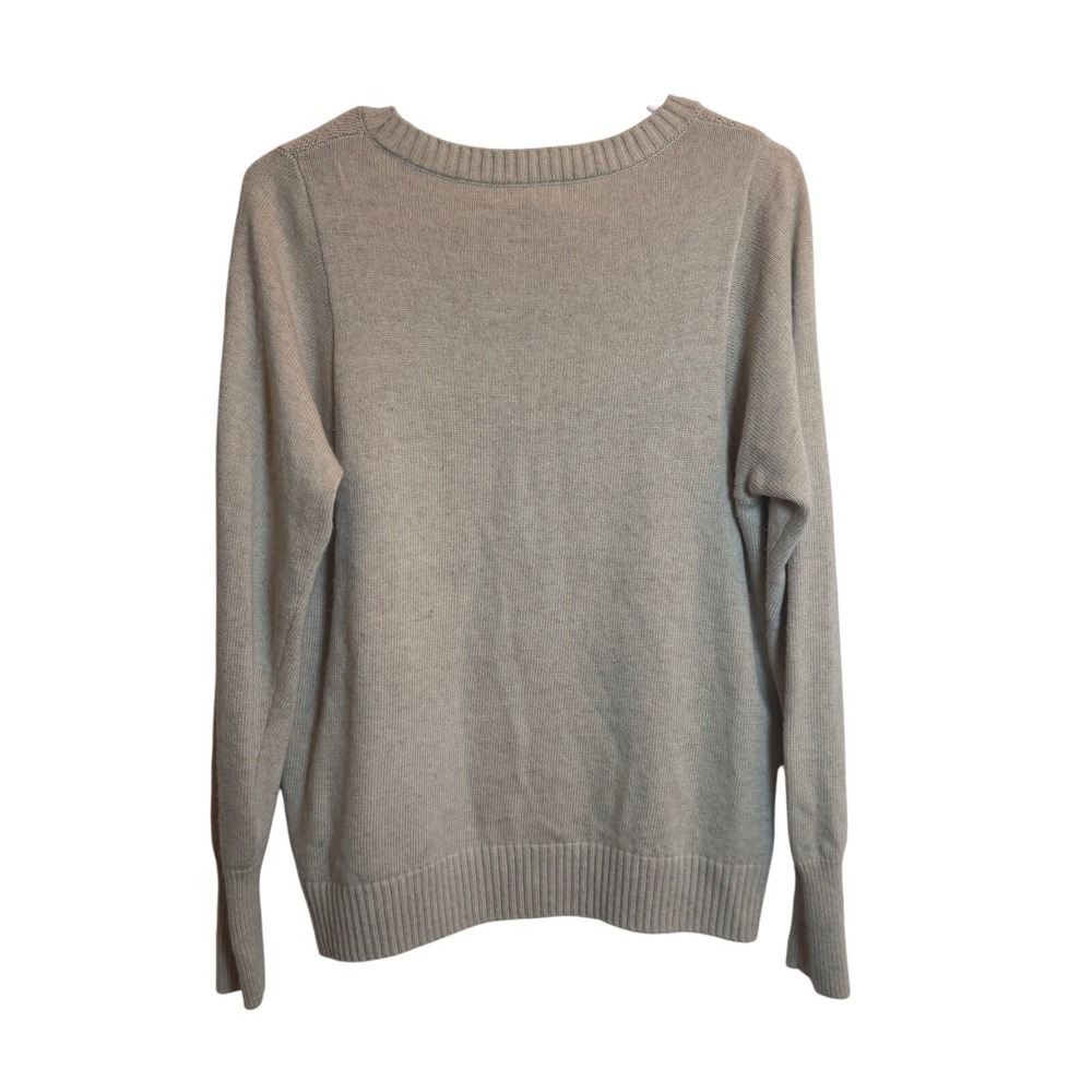 J.Crew Womens Tan Merino Wool Blend Fair Isle Crewneck Sweater B3798 Small - Picture 5 of 5